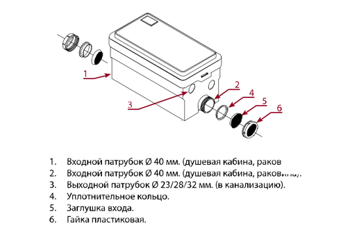 Санитарный насос для раковины и душевой кабины. 250Вт